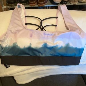 PINK Gym to Swim Square Neck Top